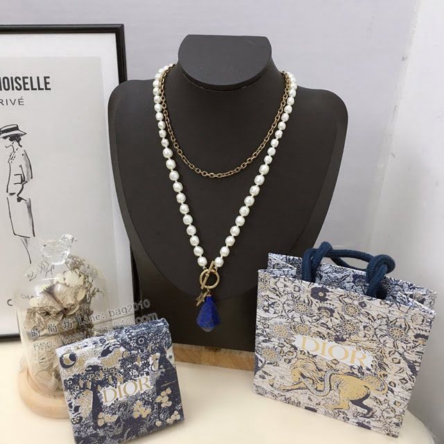 Dior飾品 迪奧經典熱銷爆款復古金色女項鏈  zgd1143